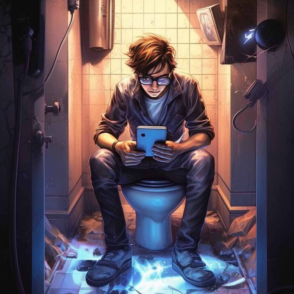 The nerd in the toilet.